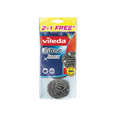 Vileda Inox Scouring Pads Pack of 3 Pieces